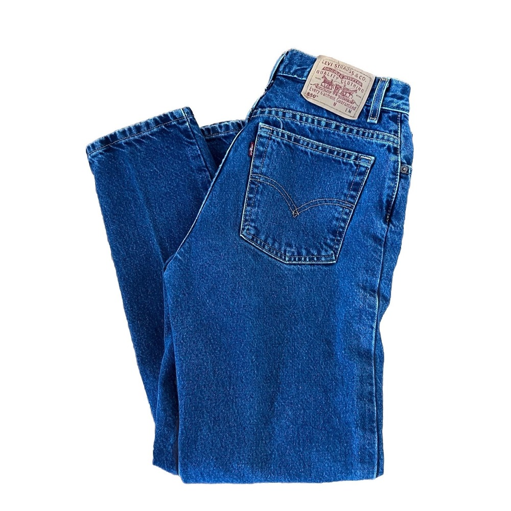 VTG Y2K Levis 550 Classic Jeans Womens 10 M Denim Relaxed Fit Tapered Leg